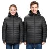 Heated Jacket for Men with 7.4V Battery, Soft Shell Electric Heating Coat, Windproof Lightweight Outerwear with 6 Heating Zones & 3 Heat Settings for