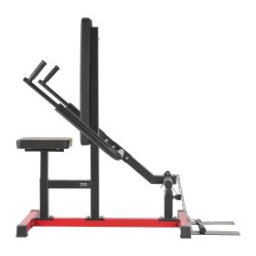 Seated Dip Machine, Tricep Bicep Press Down Machine with Cable Bar, Adjustable Seat, and Backrest, Exercise Equipment for Chest Training, Upper Body P