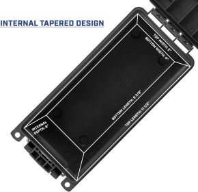 2629 Ammo Storage Box, Stackable .30 Cal Field Boxes, Water and Dust Resistant, Lockable Storage Box with Handle, Secures Hunting Gear, Supplies, and