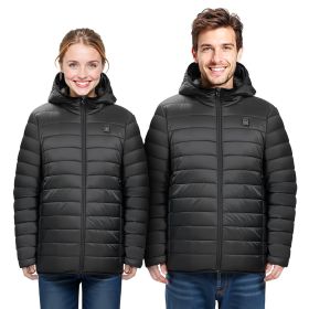 Heated Jacket for Women with 7.4V Battery, Soft Shell Electric Heating Coat, Windproof Lightweight Outerwear with 4 Heating Zones & 3 Heat Settings, f