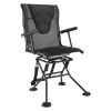 Hunting Chair, 360° Silent Swivel, Foldable Portable Blind Chair, Heavy-Duty Steel Frame Ground Stool Seat, with Armrests, Adjustable Carry Strap, Ant