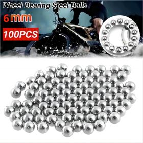 Xemussa 100pcs 6mm steel balls, iron balls, precision steel bearing balls, suitable for slingshots and bicycle bearings, durable outdoor leisure acces