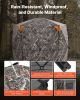 Hunting Blind, 6-7 Person, 288 Degree 5 Side See-Through Ground Blinds with Carrying Bag, Portable Camouflage Tent, Durable Concealed Shelter with Sil