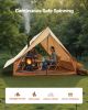 Camping Hot Tent, 2 Persons Cabin Tent with Stove Jack & Poles, Waterproof Winter Tents Shelters with Fireproof Ground Mat, Portable 4 Season Tents fo