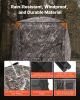 Hunting Blind, 2-3 Person Thermal Ground Blinds with Tri-Leg Chair and Carrying Bag, Portable Camouflage Tent, Durable Concealed Shelter with Silent Z
