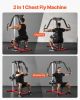 Chest Fly Machine, Upper Body Specialty Machine for Home Gym, Adjustable Fly and Reverse Delt Machine, for Chest, Back, Pectoral, Rear Deltoid and Sho