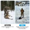 Deer Drag Sled with Dragging Harness Deer Cart Game Hauler Snow Sledding Pad Hunting Gear Supplies with 32.8FT Black Rope 16.1FT White Rope for Huntin