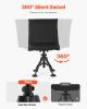 Hunting Chair, 360° Silent Swivel, Foldable Portable Blind Chair, Heavy-Duty Steel Frame Ground Stool Seat,with Seat Cover, Anti-Sink Feet, Height Adj