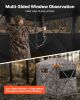 Hunting Blind, 6-7 Person Ground Blinds with Carrying Bag, Portable Camouflage Tent, Reinforced Durable Concealed Shelter with Silent Zipper Door and