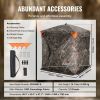 Hunting Blind, 270° See Through Ground Blind, 2-3 Person Pop Up Deer Blind for Hunting with Carrying Bag, Portable Resilient Hunting Tent, 3 Horizonta