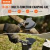 VEVOR Hunting Knife and Hatchet Axe Combo Set with Sheath, Fixed Blade Tactical Knife and Camping Axe, Stainless Steel Survival Knife and Camping Hatc