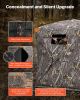 Hunting Blind, 270° See Through Ground Blind, 2-3 Person Pop Up Deer Blind for Hunting with Carrying Bag, Portable Resilient Hunting Tent, One-Way See