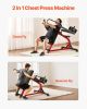 Incline Chest Fly and Rear Delt Fly Machine, 450 LBS Chest Machine, Adjustable Fitness Chest Bench Set, Home Gym Equipment for Upper Body Strength Tra