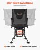 Hunting Chair, 360° Silent Swivel, Foldable Portable Blind Chair, Heavy-Duty Steel Frame Ground Stool Seat, with Armrests, Adjustable Carry Strap, Ant