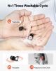 Ear Plugs for Sleeping Noise Cancelling, NRR 25 dB Reusable High Noise Reduction Earplugs, Flexible Silicone Soft Earplug with 12 Ear Tips in M / L, f