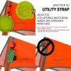 Lite Dog Vest XS Size Neck 15 in Coverage to Mid Back Orange Reflective Hi Visibility Blaze Orange Fluorescent Fabric Helps to Keep Them in Sight and