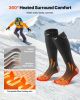 Heated Socks, 5000mAh Battery Powered, Rechargeable Heating Socks with 4 Heating Levels, Electric Heated Sock for Men Women, Foot Warmer for Hunting R