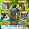 2.2L Water Bottle 75oz Half Gallon Capacity Leakproof BPA Free Odorless Material Solid Jug Daily Hydration Gym Fitness Athletic Gear Sports Water Bott