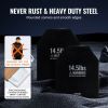 Weight Vest Plates, 14.5 LB Pairs, Premium Steel Weighted plates, Contoured Ergonomic Fit – WODs, Additional Weight for Weight Vests, for Strength Tra