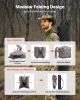 Hunting Blind, 6-7 Person Ground Blinds with Carrying Bag, Portable Camouflage Tent, Reinforced Durable Concealed Shelter with Silent Zipper Door and