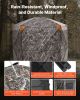 Hunting Blind, 6-7 Person Ground Blinds with Carrying Bag, Portable Camouflage Tent, Reinforced Durable Concealed Shelter with Silent Zipper Door and