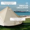 16.5' Large Family Tent 10 Persons Waterproof Teepee Bell Tents Hunting Camp Huge Four Season