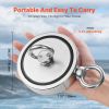 Magnet Fishing Kit, 2000 LBS/907 Kg Double-Sided Pulling Force Strong Magnet Fishing Kit, Rare Earth Neodymium Magnetic Fishing Kit Includes Grappling