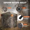 Hunting Blind, 270° See Through Ground Blind, 2-3 Person Pop Up Deer Blind for Hunting with Carrying Bag, Portable Resilient Hunting Tent, 3 Horizonta