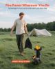Camping Rocket Stove, Wood Burning Portable Rocket Stove with Carrying Bag for Backpacking, Carbon Steel, Burn Wood, Twigs or Sticks for Outdoor Cooki