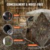 Hunting Blind, 270° See Through Ground Blind, 2-3 Person Pop Up Deer Blind for Hunting with Carrying Bag, Portable Resilient Hunting Tent, 3 Horizonta
