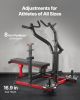 Chest Press Machine, 450 LBS Bench Press Set, Adjustable Flat Incline Bench with Independent Converging Arms, Upper Chest Equipment, Fitness Home Gym