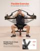 Incline Chest Fly and Rear Delt Fly Machine, 450 LBS Chest Machine, Adjustable Fitness Chest Bench Set, Home Gym Equipment for Upper Body Strength Tra