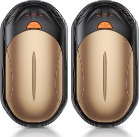 Rechargeable 2 Pack, AI Smart Chips Electric , 20Hrs Long Safe Heat, Portable Pocket Heater, Gifts for Christmas, Outdoor, Hunting, Golf, Camping Acce (Color: Bronze)